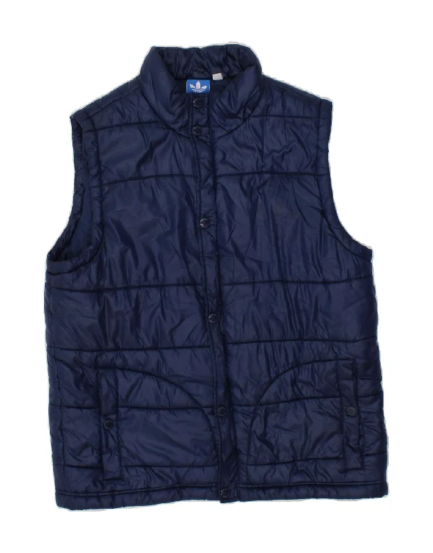 Men's Coats with Breathable FabricADIDAS Mens Padded Gilet UK 40 Large Navy Blue Polyester Men's Coats with Breathable FabricADIDAS Mens Padded Gilet UK 40 Large Navy Blue Polyester