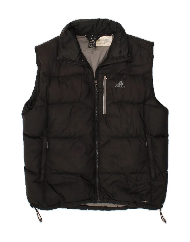Men's Coats with Wind-Resistant FabricADIDAS Mens Padded Gilet UK 48/50 XL Black Polyester Men's Coats with Wind-Resistant FabricADIDAS Mens Padded Gilet UK 48/50 XL Black Polyester