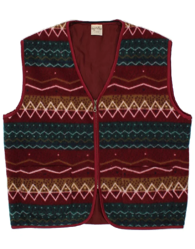 Men's Coats for Winter SportsANGELO LITRICO Mens Fleece Gilet UK 42 XL Burgundy Geometric Polyester Men's Coats for Winter SportsANGELO LITRICO Mens Fleece Gilet UK 42 XL Burgundy Geometric Polyester