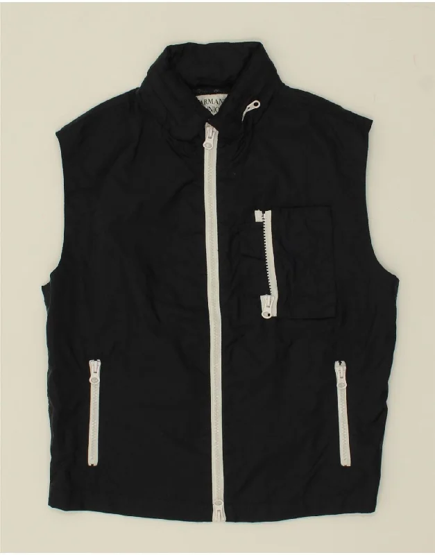 Essential Men's Puffer JacketsARMANI JUNIOR Boys Hooded Gilet 11-12 Years Black Polyamide Essential Men's Puffer JacketsARMANI JUNIOR Boys Hooded Gilet 11-12 Years Black Polyamide