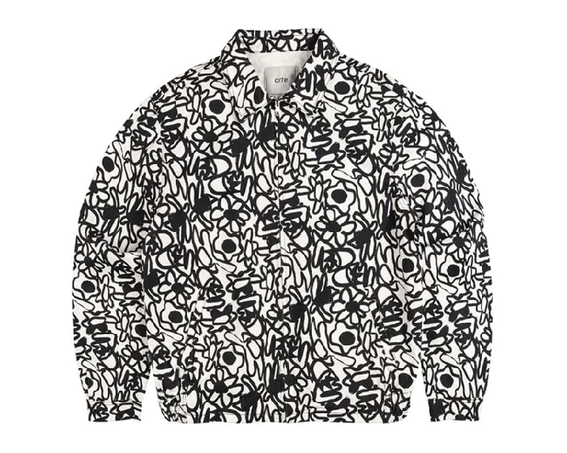 Stylish Men's Biker JacketsArte Allover Flowers Jacket