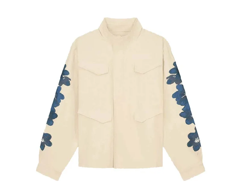 Classic Men's Trench CoatsArte Flower Embroidery Jacket
