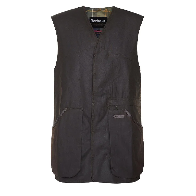 Men's Coats with Magnetic ClosuresBarbour Alwinton Waxed Gilet Olive