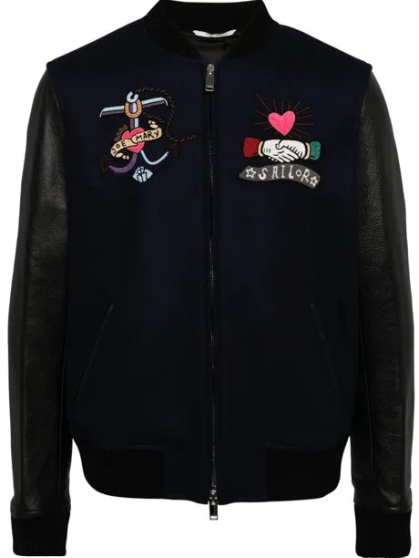 Men's Coats with Synthetic InsulationBead-logo Detailing Jacket