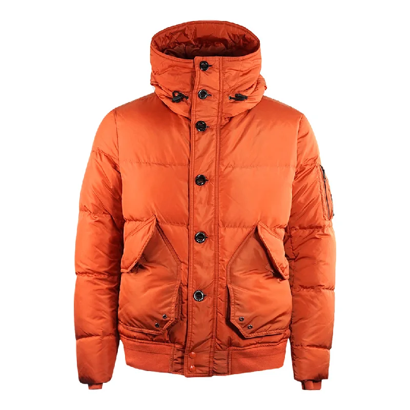 Men's Coats for Formal EventsBelstaff Radar Amber Orange Down Jacket