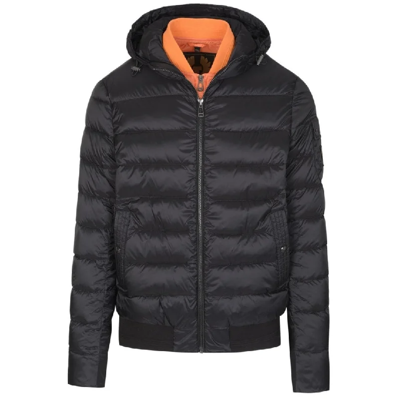 Men's Coats for RunningBelstaff Stadia Signal Orange Detail Black Down Filled Jacket Men's Coats for RunningBelstaff Stadia Signal Orange Detail Black Down Filled Jacket