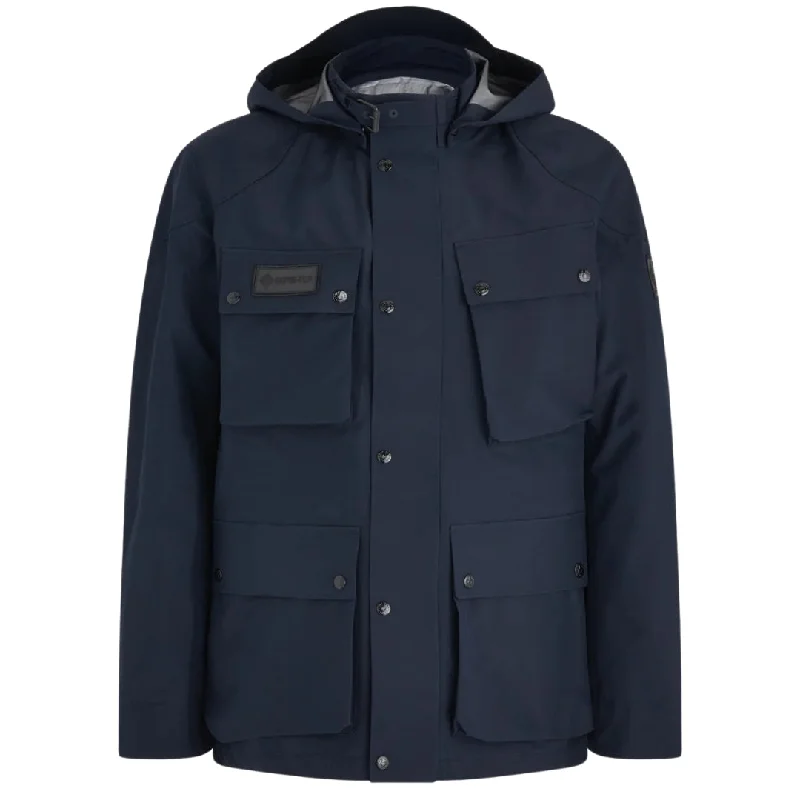 Men's Coats for Cold WeatherBelstaff Techmaster Dark Ink Waterproof Jacket