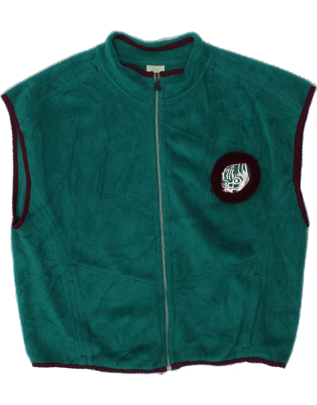 Men's Coats with Magnetic ClosuresBENETTON Boys Graphic Fleece Gilet 15-16 Years Large Green Polyester Men's Coats with Magnetic ClosuresBENETTON Boys Graphic Fleece Gilet 15-16 Years Large Green Polyester