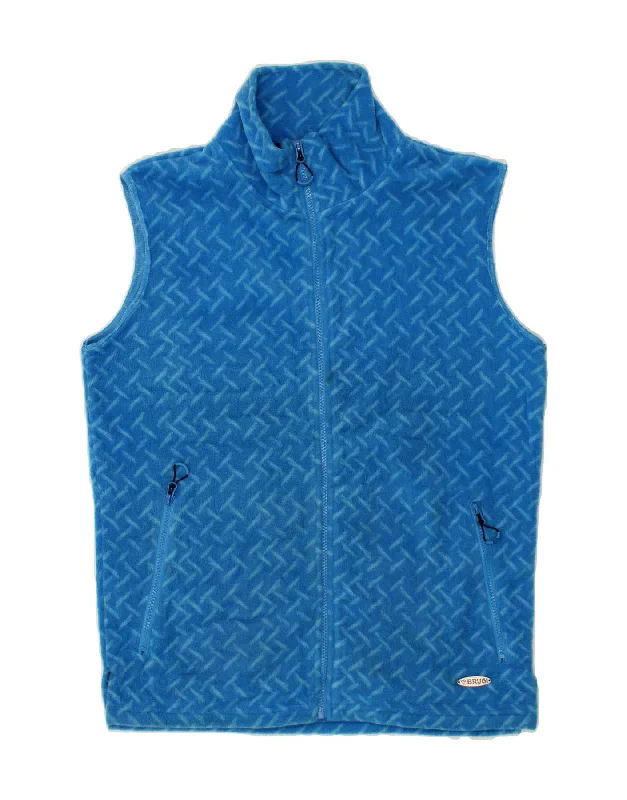 Men's Coats for Ice FishingBRUGI Mens Fleece Gilet UK 38 Medium Blue Striped Polyester Men's Coats for Ice FishingBRUGI Mens Fleece Gilet UK 38 Medium Blue Striped Polyester