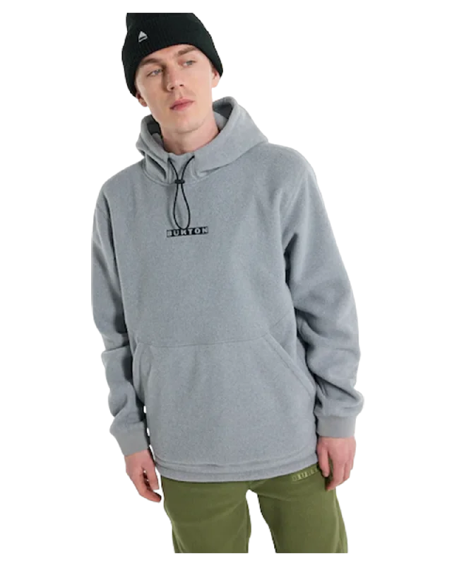 Men's Hoodies with Asymmetric ZippersBurton Cinder Hooded Pullover - Gray Heather