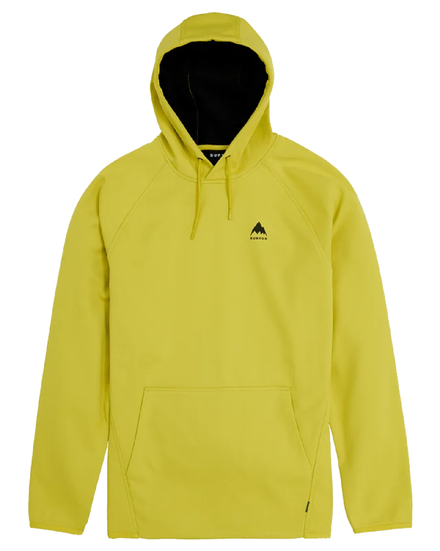 Men's Hoodies with Appliqué DetailsBurton Men's Crown Weatherproof Pullover Fleece - Sulfur Men's Hoodies with Appliqué DetailsBurton Men's Crown Weatherproof Pullover Fleece - Sulfur