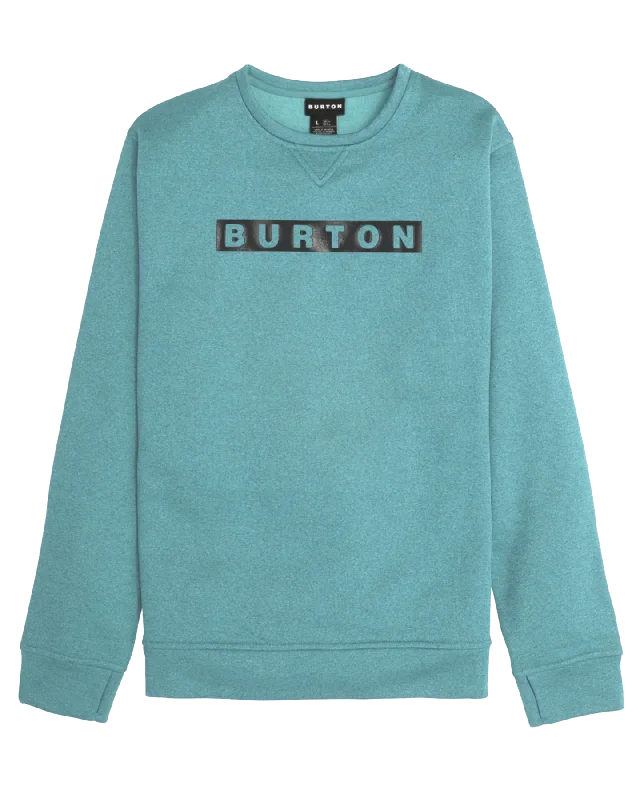 Men's Hoodies with Zipper DetailsBurton Men's Oak Pullover Crew - Rock Lichen Heather Men's Hoodies with Zipper DetailsBurton Men's Oak Pullover Crew - Rock Lichen Heather
