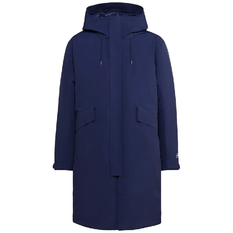 Trendy Men's Anorak JacketsC P Company Micro M Recycled Long Down Jacket Total Eclipse Coat