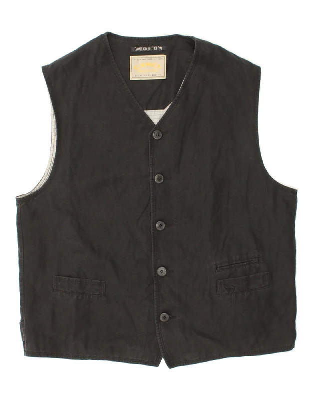 Men's Coats with Tactical FeaturesCAMEL ACTIVE Mens Gilet IT 54 2XL Black Cotton