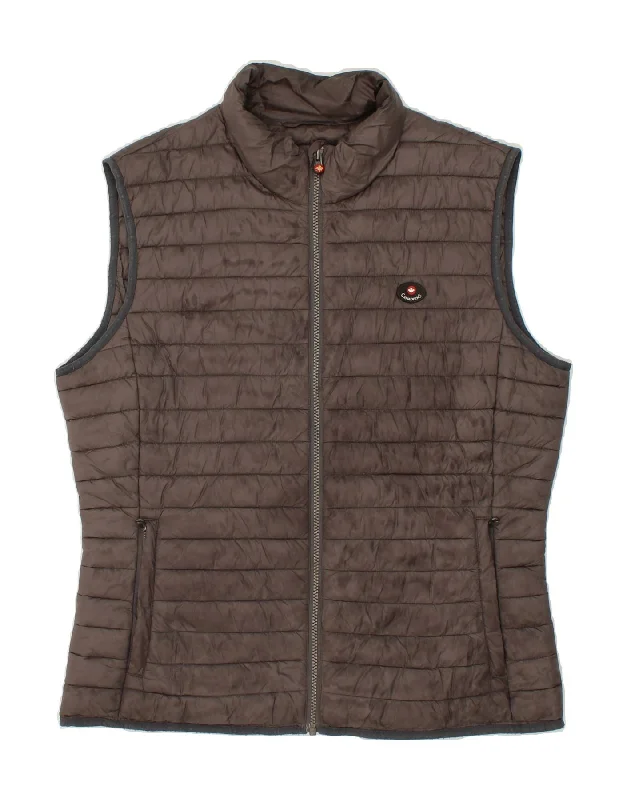 Men's Coats for Tall MenCANADIENS Mens Padded Gilet UK 40 Large Grey Polyamide