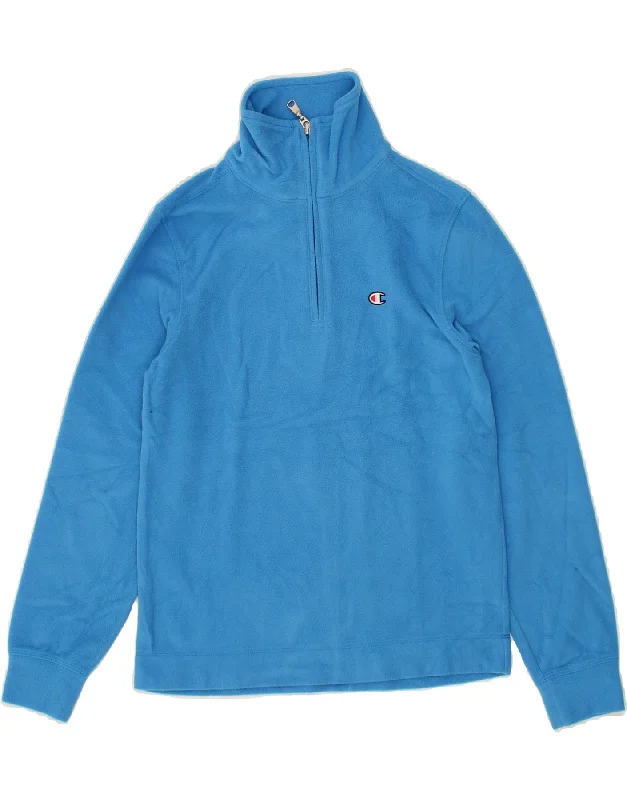 Men's Coats for Casual WearCHAMPION Boys Zip Neck Fleece Jumper 9-10 Years Medium Blue Polyester Men's Coats for Casual WearCHAMPION Boys Zip Neck Fleece Jumper 9-10 Years Medium Blue Polyester