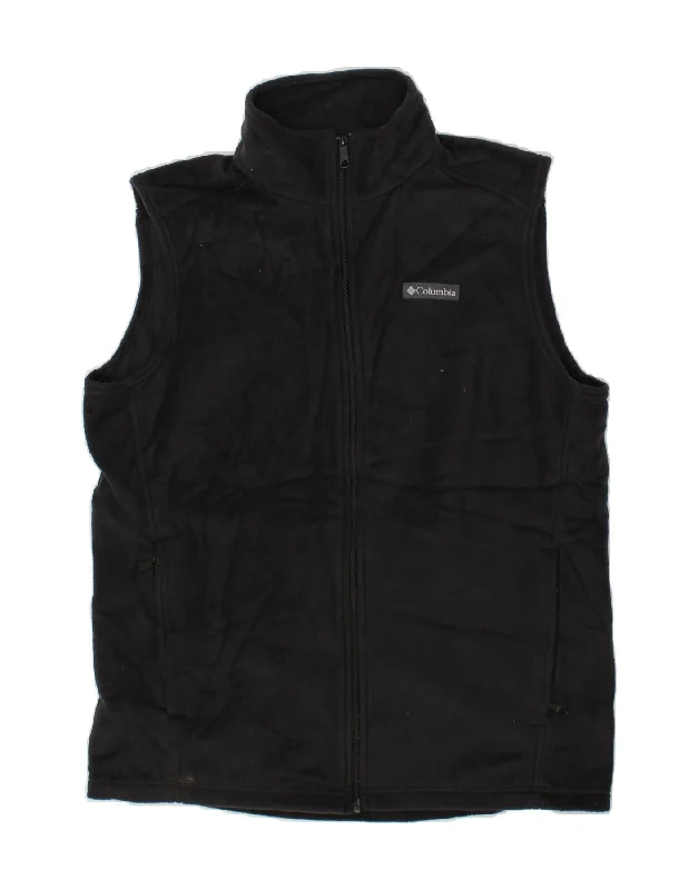 Men's Coats with Adjustable SleevesCOLUMBIA Mens Fleece Gilet UK 40 Large Blue Polyester Men's Coats with Adjustable SleevesCOLUMBIA Mens Fleece Gilet UK 40 Large Blue Polyester