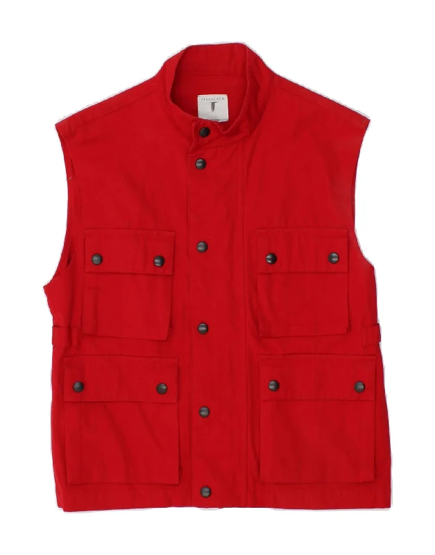Functional Men's Ski JacketsCONBIPEL Mens Utility Gilet UK 34 XS Red Cotton