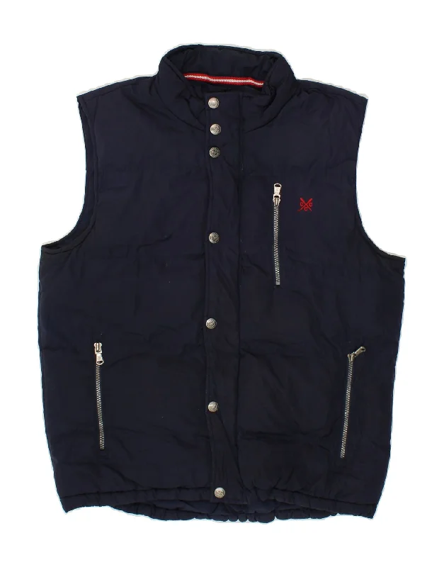 Men's Coats with Water-Repellent FabricCREW CLOTHING Mens Padded Gilet UK 38 Medium Navy Blue Polyester Men's Coats with Water-Repellent FabricCREW CLOTHING Mens Padded Gilet UK 38 Medium Navy Blue Polyester
