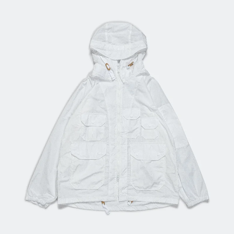 Men's Coats with Hidden PocketsAtlantic Parka - White Memory Polyester