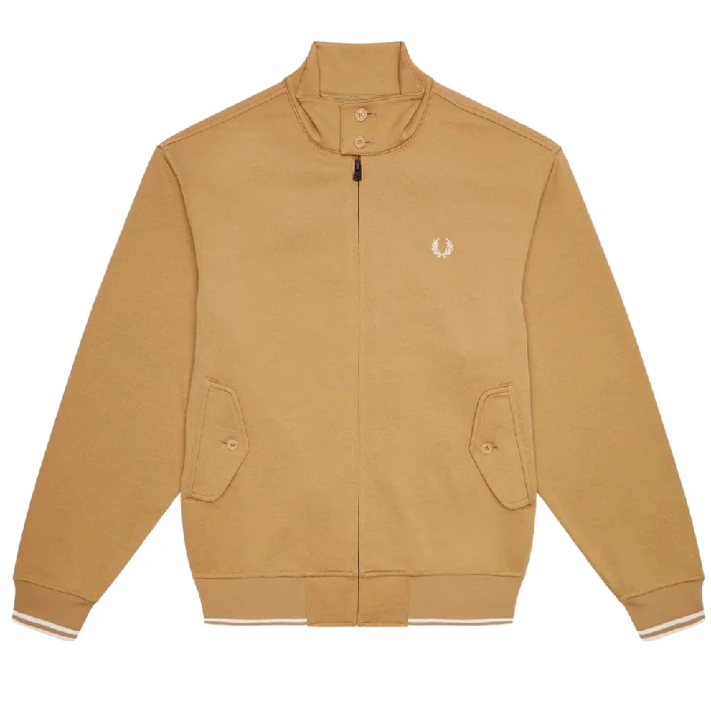 Men's Coats for Snowy WeatherFred Perry Relaxed Fit Warm Stone Beige Jacket