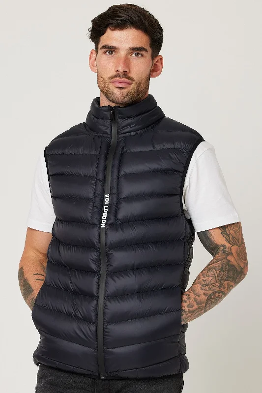 Men's Coats for Cold WeatherGreenfield Puffer Gilet - Black