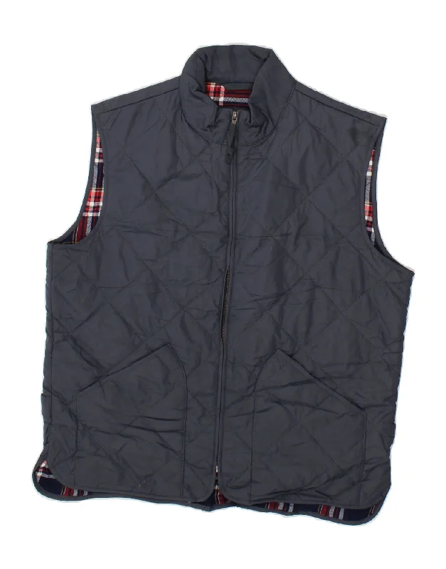 Men's Coats for SkiingJ. CREW Mens Quilted Gilet UK 40 Large Grey Polyester