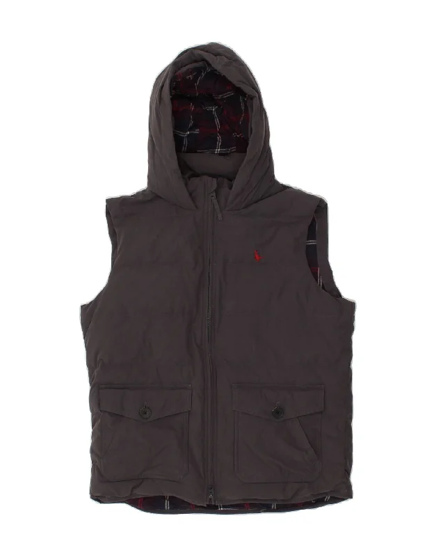 Functional Men's Ski JacketsJACK WILLS Mens Hooded Padded Gilet UK 40 Large Grey