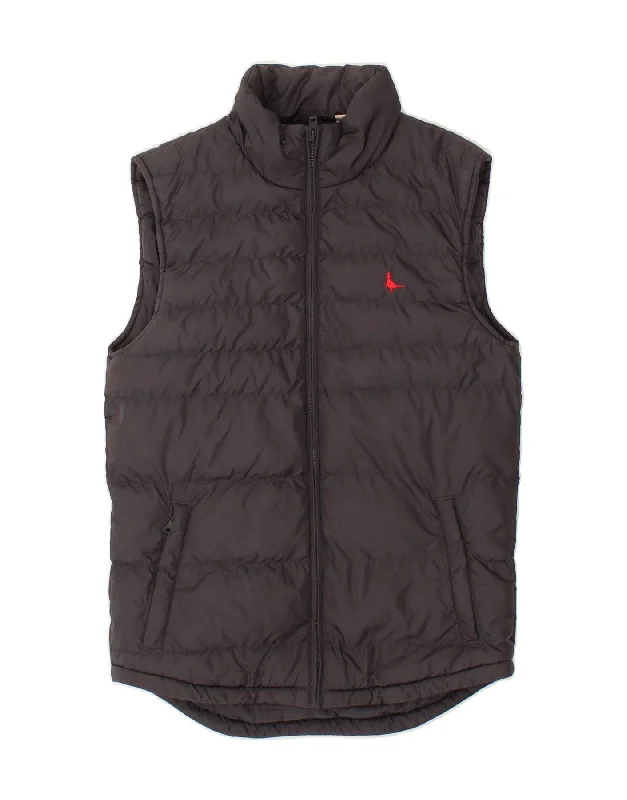 Stylish Men's Biker JacketsJACK WILLS Mens Padded Gilet  Small Grey Polyester