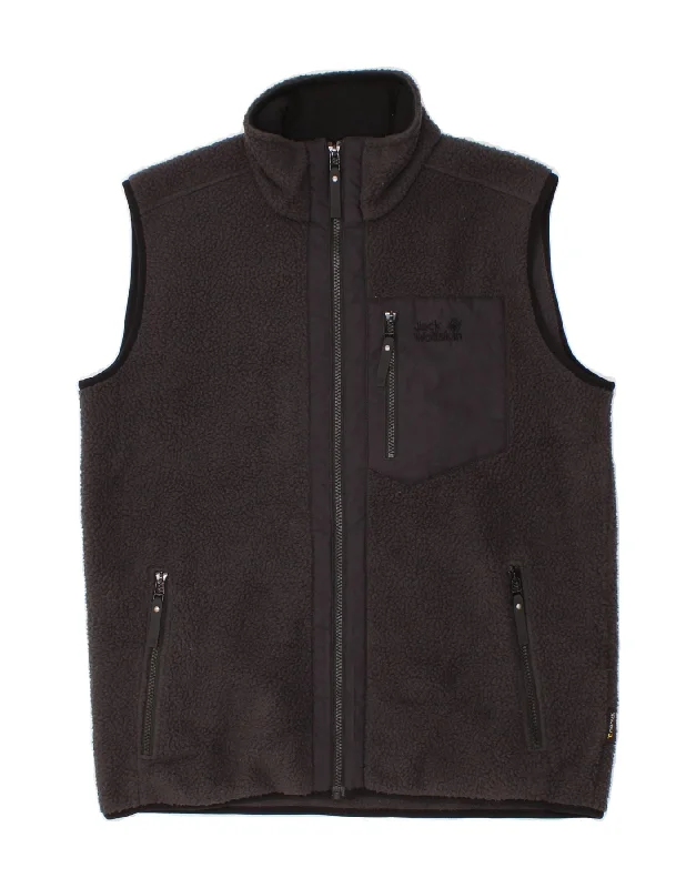 Winter-Ready Men's CoatsJACK WOLFSKIN Mens Fleece Gilet UK 38 Medium Black Polyester Winter-Ready Men's CoatsJACK WOLFSKIN Mens Fleece Gilet UK 38 Medium Black Polyester