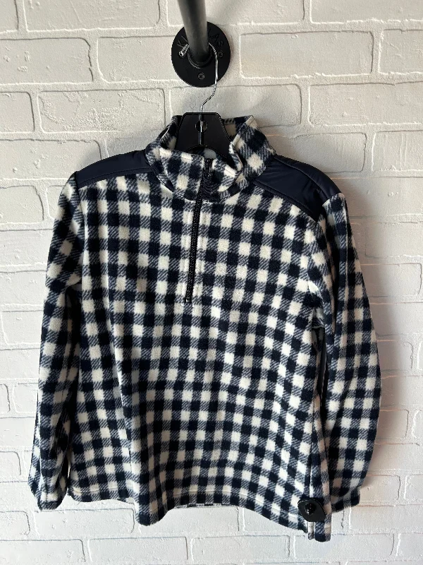 Men's Coats for All SeasonsJacket Fleece By Talbots In Blue & White, Size: Mp