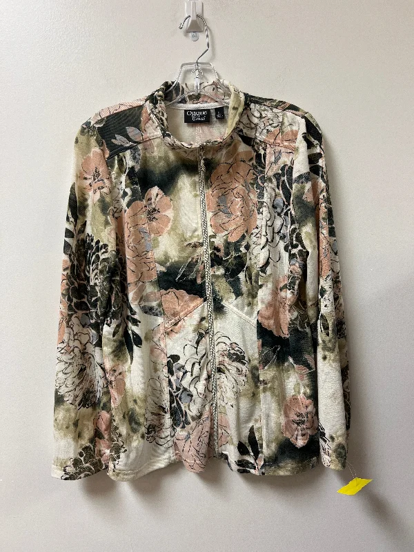 Men's Coats with HoodsJacket Other By Onque In Floral Print, Size: L