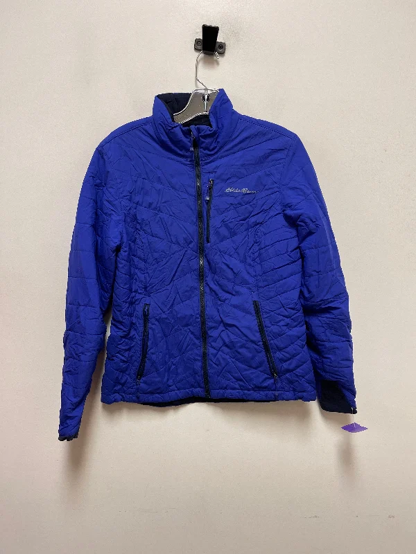 Practical Men's RaincoatsJacket Puffer & Quilted By Eddie Bauer In Purple, Size: S