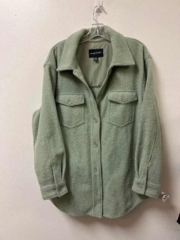 Men's Coats for Outdoor ActivitiesJacket Shirt By Hilary Radley In Green, Size: Xl