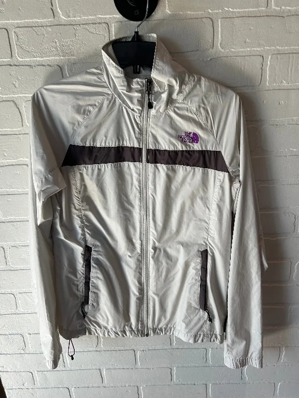 Men's Coats with Fur TrimJacket Windbreaker By The North Face In Cream, Size: S