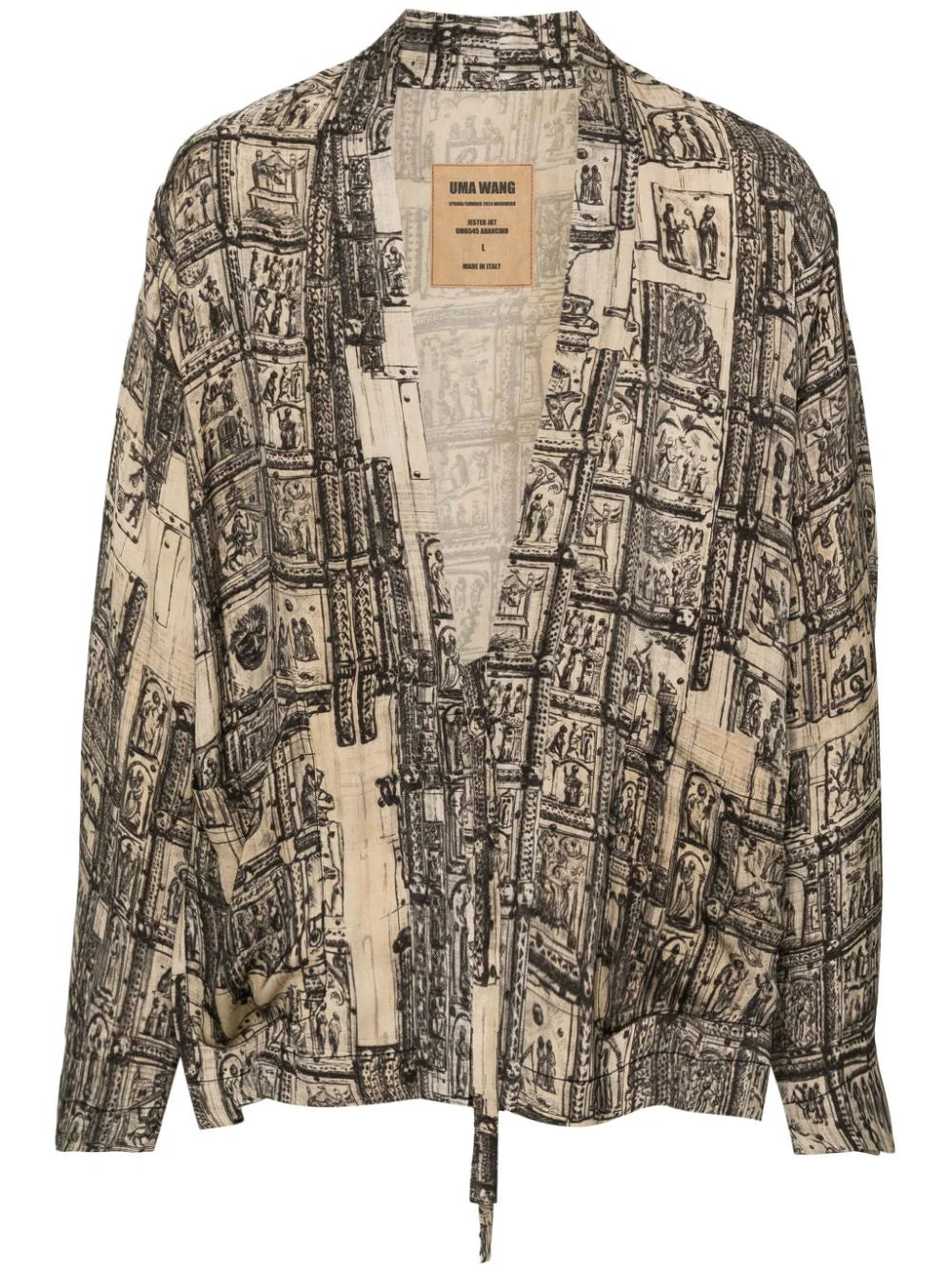 Men's Coats with Relaxed FitsJester Abstract-Pattern Jacket