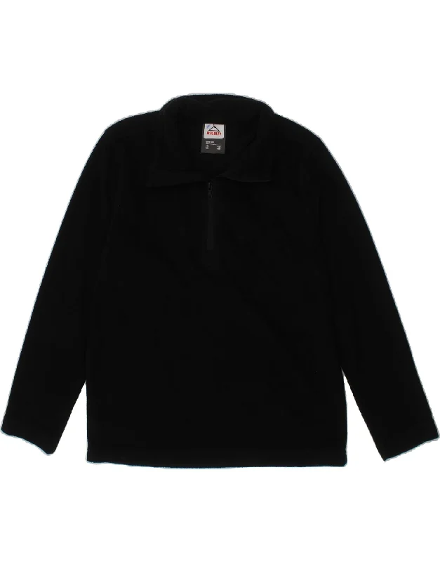 Luxurious Men's Cashmere CoatsMC KINLEY Boys Zip Neck Fleece Jumper 7-8 Years Black Polyester Luxurious Men's Cashmere CoatsMC KINLEY Boys Zip Neck Fleece Jumper 7-8 Years Black Polyester