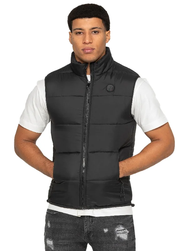 Designer Men's OvercoatsEnzo | Mens Puffer Gilet Jacket