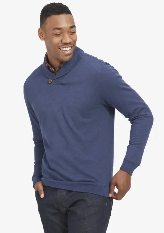 Casual Men's Zip-Up HoodiesMizzen + Main Fairway Shawl Collar Pullover Navy Heather Casual Men's Zip-Up HoodiesMizzen + Main Fairway Shawl Collar Pullover Navy Heather