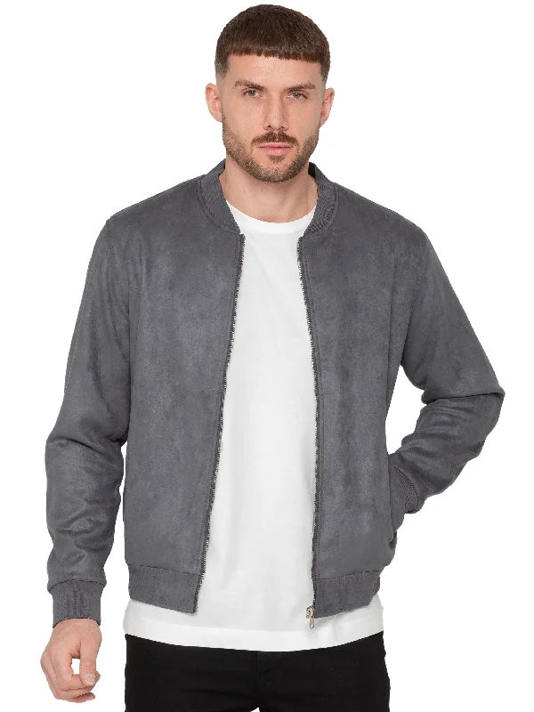 Men's Coats with Stretch FabricEnzo Milano | Mens Suede Bomber Jacket