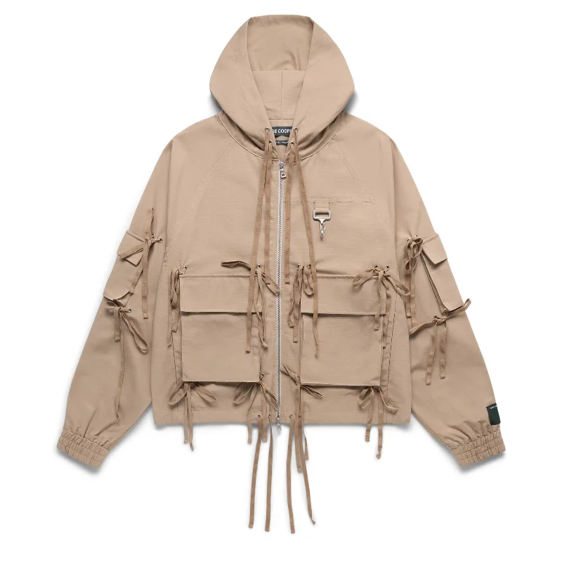 Casual Men's Bomber JacketsMODULAR POCKET HOODED JACKET