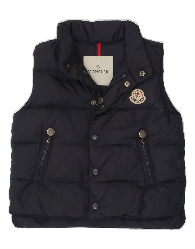 Men's Coats for TravelMONCLER Boys Padded Gilet 2-3 Years Navy Blue Nylon