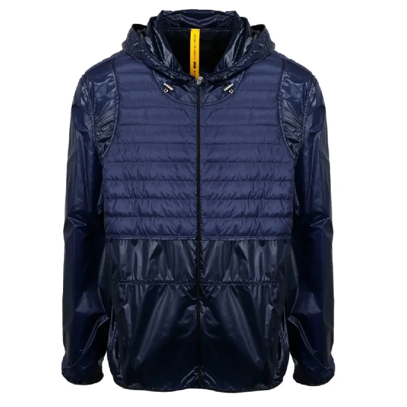 Affordable Men's Winter CoatsMoncler Genius X Craig Navy Blue Padded Zip Up Hooded Jacket