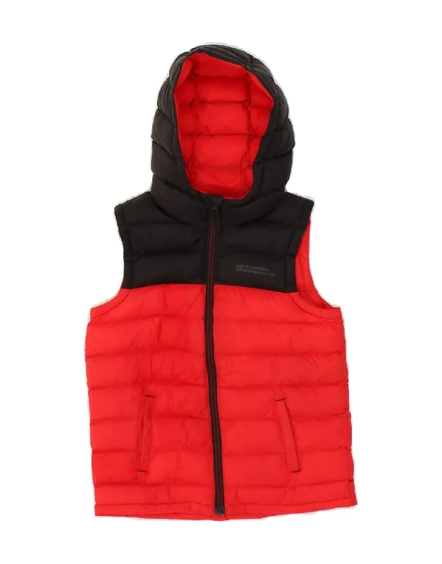 Men's Coats with Reflective StripesMOUNTAIN WAREHOUSE Boys Hooded Padded Gilet 5-6 Years Red Colourblock Men's Coats with Reflective StripesMOUNTAIN WAREHOUSE Boys Hooded Padded Gilet 5-6 Years Red Colourblock