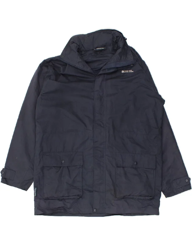 Men's Coats for Everyday WearMOUNTAIN WAREHOUSE Mens Hooded Rain Jacket UK 42 XL Navy Blue