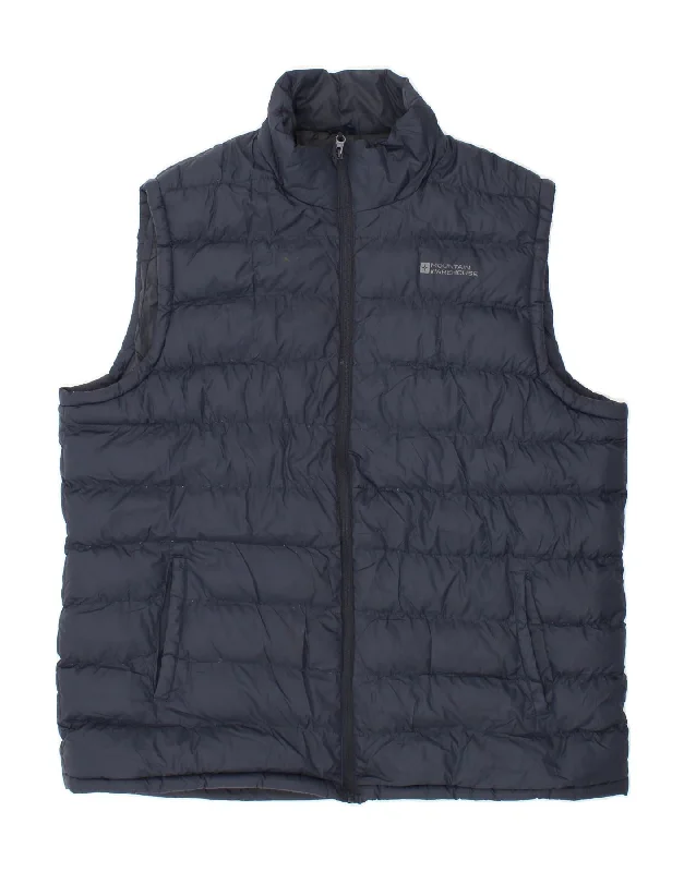 Designer Men's OvercoatsMOUNTAIN WAREHOUSE Mens Padded Gilet UK 44 2XL Navy Blue Polyester Designer Men's OvercoatsMOUNTAIN WAREHOUSE Mens Padded Gilet UK 44 2XL Navy Blue Polyester