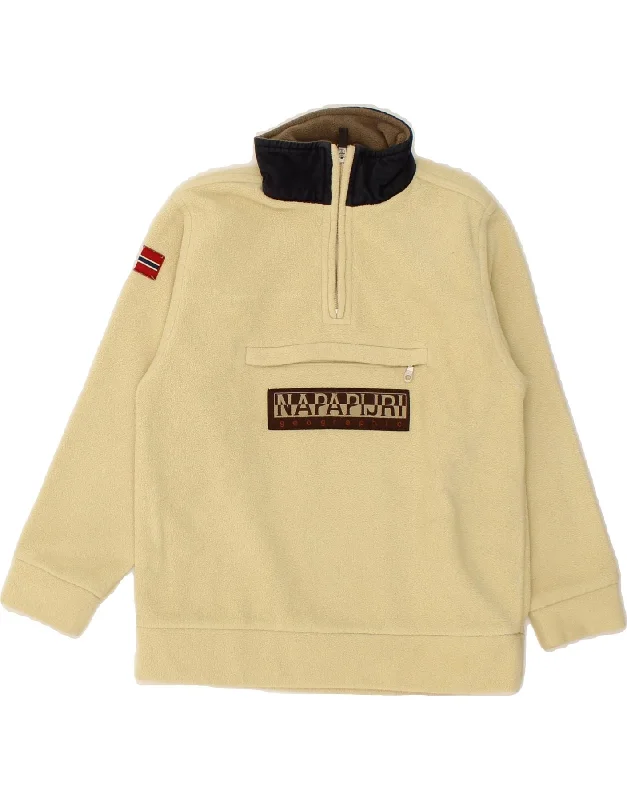 Men's Coats for Ice FishingNAPAPIJRI Boys Graphic Zip Neck Fleece Jumper 5-6 Years Beige Polyester Men's Coats for Ice FishingNAPAPIJRI Boys Graphic Zip Neck Fleece Jumper 5-6 Years Beige Polyester