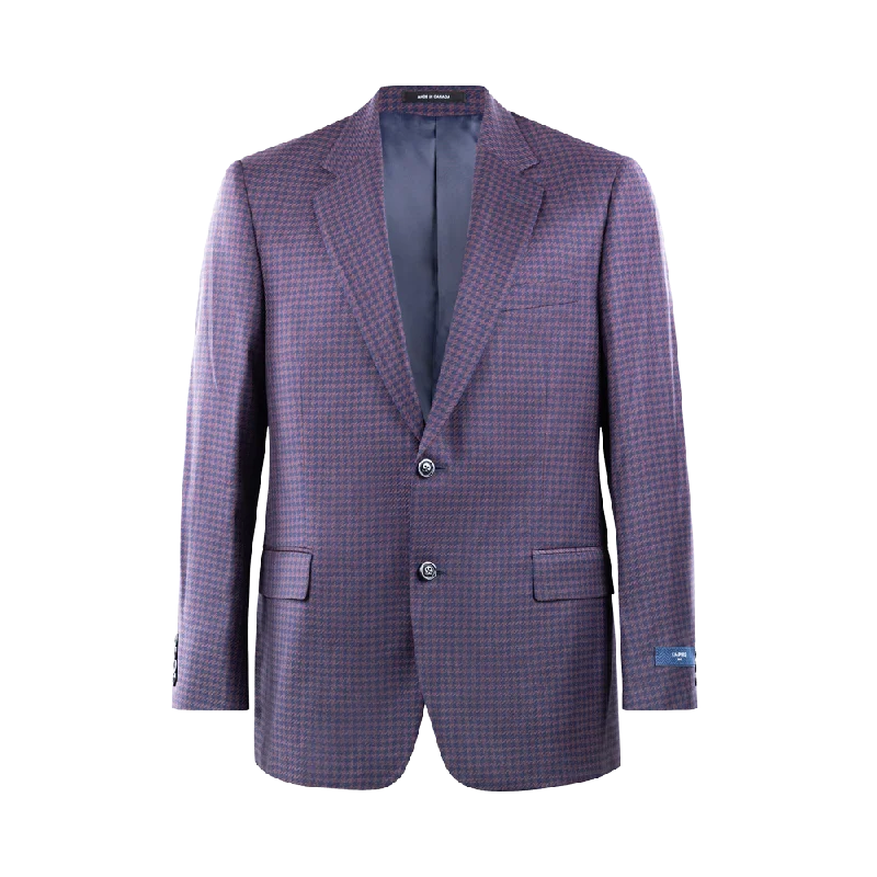 Navy Houndstooth Blazer