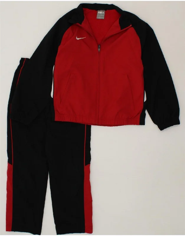 Men's Coats with Patchwork DesignsNIKE Boys Full Tracksuit 6-7 Years XS Red Colourblock Polyester Men's Coats with Patchwork DesignsNIKE Boys Full Tracksuit 6-7 Years XS Red Colourblock Polyester