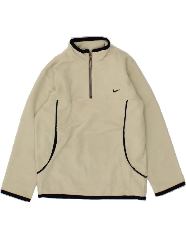 Men's Coats for LayeringNIKE Boys Zip Neck Fleece Jumper 8-9 Years Small White Polyester Men's Coats for LayeringNIKE Boys Zip Neck Fleece Jumper 8-9 Years Small White Polyester